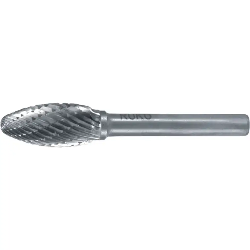 Billig RUKO Hartmetall-Frässtift FLH Ø 6 mm Kopflänge 14 mm Schaft-Ø 6 mm Verzahnung KVZ 4 - 116217