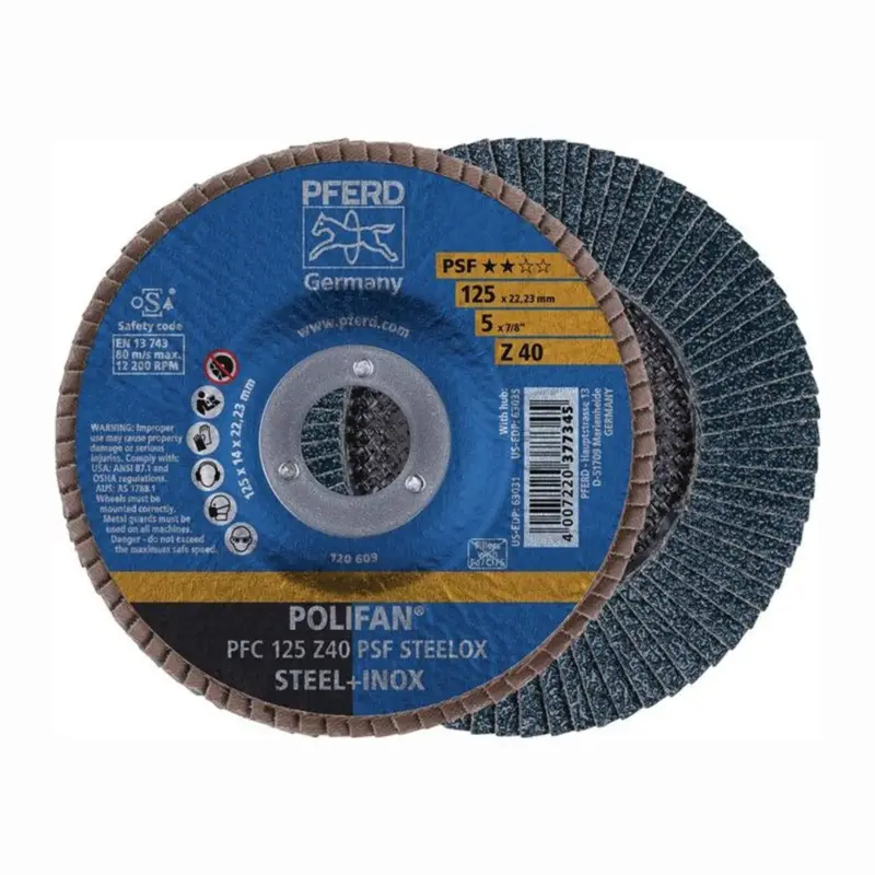 PFERD Fächerscheibe POLIFAN Z PSF STEELOX Ø 115 mm Körnung Z-60 konisch - 67766115 Schnäppchen