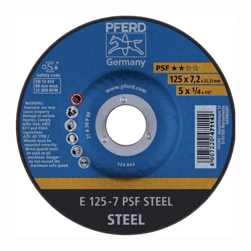 Beliebt PFERD Schruppscheibe PSF STEEL D 180 x S 7,2 mm - 62017634