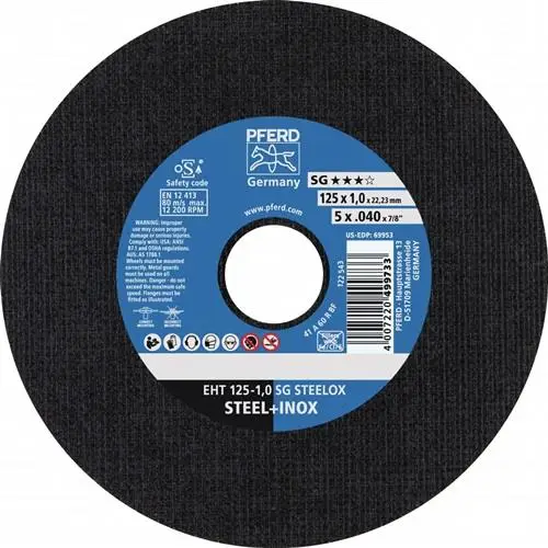 PFERD Trennscheibe SG STEELOX Ø 125 x 1 mm gerade - 61341112 Markenware