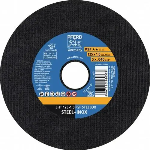 Schnäppchen PFERD Trennscheibe PSF STEELOX Ø 180 x 1,6 mm gerade - 61726121