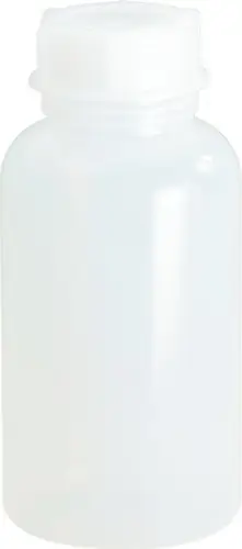 HÜNERSDORFF Weithalsflasche H 205 mm Ø 95 mm PE (LDPE) natur Einfüllöffnung-Ø 50 mm Inh. 1.000 ml - 420800 Preisknaller