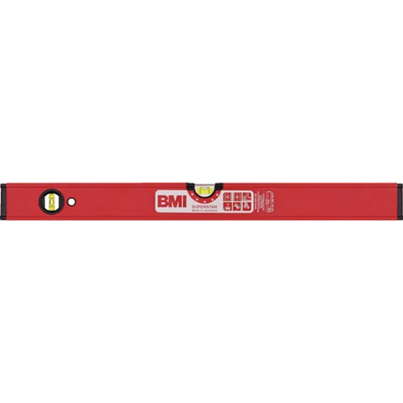 BMI Wasserwaage SUPERSTAR 60cm Alu.rot ± 0,5 mm/m - 696060 P Begrenztes Angebot