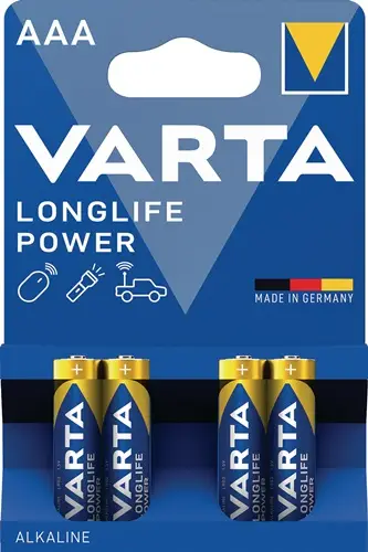 VARTA Batterie Longlife Power 1,5 V AAA-AM4-Micro 1.240 mAh LR03 4903 - 4903121414 Top-Seller