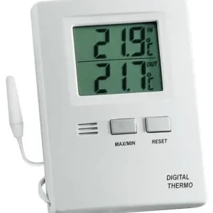 Direktkauf TFA Thermometer Messber.auß.-50 b.70GradC/in.-10 b.60GradC H85xB60xT15mm Ku. - 301012