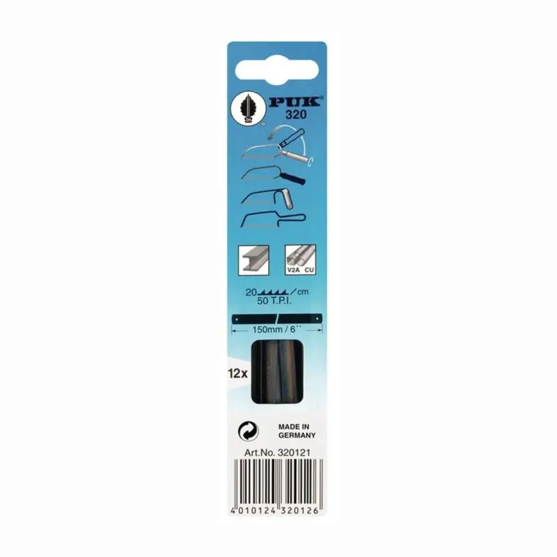 PUK 12x Metallsägeblatt 320 Länge 150 mm - 320121-44301 Sonderangebot