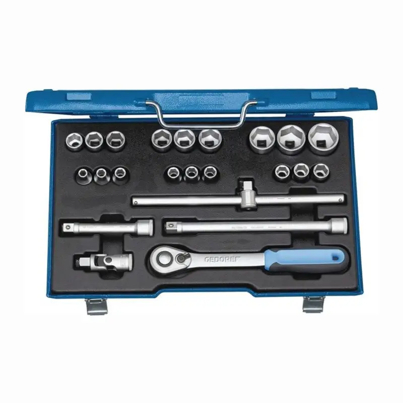 Schneller Versand Gedore Steckschlüsselsatz 19 EMU-20 23tlg. 1/2″ SW 8-32 Anzahl Zähne 60 6-kant - 2545837