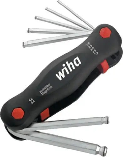 Begrenztes Angebot Wiha Schraubendrehersatz 369R P7 7tlg. Handklapphalter SW 2 - 8 mm - 23031