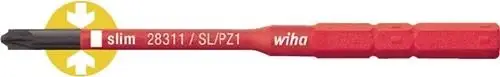 Garantierte Lieferung Wiha Wechselklinge SlimBit electric Plus / Minus Schlitz / PZD 2 x 75 mm VDE isoliert - 34590