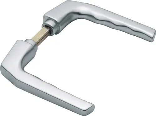 HOPPE Türdrückerpaar Frankfurt 117L Alu.F1 o.Rosetten VK 8mm - 507634 Letzte Chance