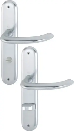 Nur Für Kurze Zeit HOPPE Langschildgarnitur Mar.1138/273P Alu.F1 SK/OL 78mm DIN L/R - 2785542
