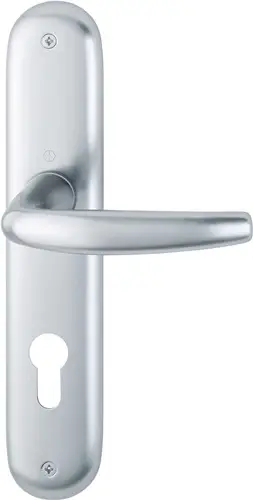 Markenprodukt HOPPE Langschildgarnitur Atlanta 1530/273P Alu.F1 PZ 72mm DIN L/R - 2791598
