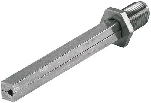 Preisreduziert HOPPE VK FDW-Profilstift 4-KT.10x120mm Fe verz.geteilt M12x1,25 - 6078901