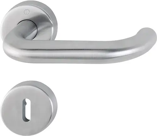Neu Im Sortiment HOPPE Rosettengrt.Paris E58/42H/42HKVS/138 VA F69 rd.PZ DIN L/R fl.D/K - 10720597
