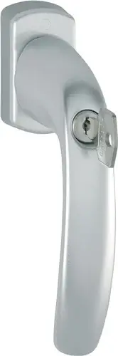 HOPPE Fenstergriff NY 0810S/U10 Alu.F1/naturf.32mm abschl - 3286286 Zertifiziert