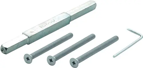 HOPPE Befestigungsset Türd.82-87mm Schrauben-L.M6x95 verz. VK10mm Stift-L.165mm - 3688841 Sichere Zahlung