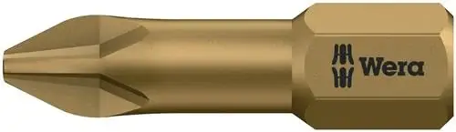 Wera Bit 851/1 TH 1/4″ PH 2 Länge 25 mm Torsionszone extrahart - 5056610001 Sichere Zahlung