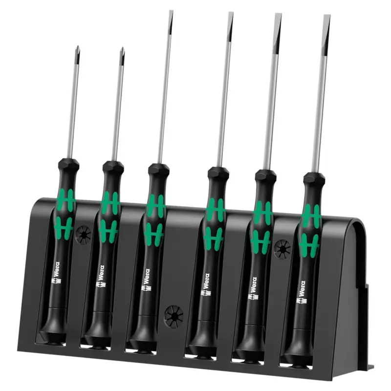 Wera 2035/6 A Elektroniker-Schraubendrehersatz + Rack - 118150 Kracherpreis