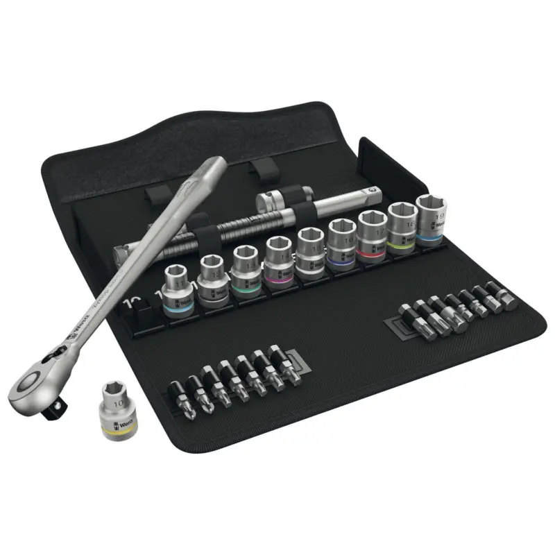 Markenprodukt Wera 8100 SC 8 Zyklop Metal-Knarrensatz 1/2"-Antrieb - 004078