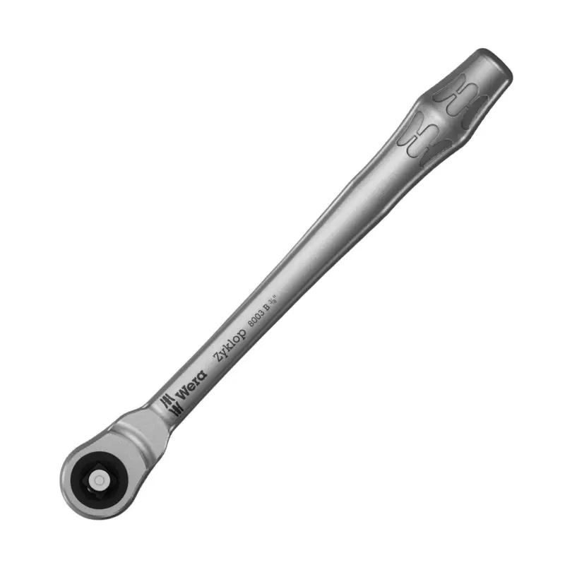 Kracherpreis Wera 8003 B Zyklop Metal-Knarre mit Durchsteckvierkant mit 3/8"-Antrieb - 004033