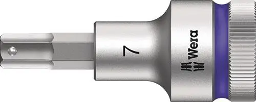 Letzte Chance Wera Steckschlüsseleinsatz 8740 C HF 1/2" SW 7 mm Länge 60 mm - 5003823001
