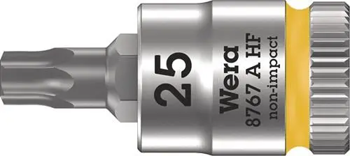 Markenware Wera Steckschlüsseleinsatz 8767 A HF TORX 1/4" T25 Länge 28 mm - 5003365001