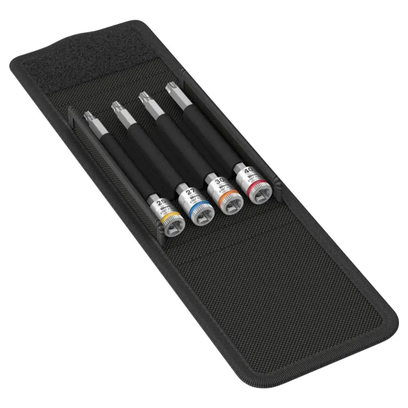 Wera 8767 TX Torx HF 1 Zyklop Bitnuss-Satz lang 4tlg 1/4" mit Haltefunktion - 003375 Zertifiziert
