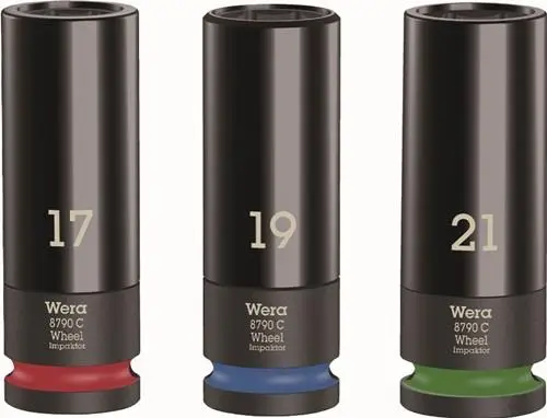 Wera Kraftsteckschlüsselsatz Wheel Impaktor C Set 1 3tlg. 1/2" lang 6-kant - 5004595001 Sonderangebot
