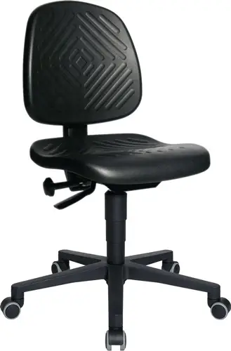 TOPSTAR Arbeitsdrehstuhl TEC 40 Rl.Polyurethanschaum schwarz 410-540mm - 72240 PU0H Markenprodukt