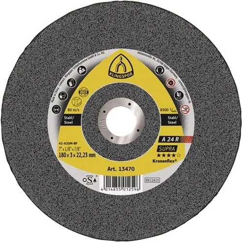 KLINGSPOR Trennscheibe A 24 R Supra Ø 230 x 3 mm gerade - 13464 Wochenendangebot