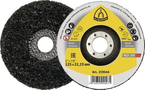 Rabatt KLINGSPOR Grobreinigungsscheibe NCD 200 Ø115xmm - 259043