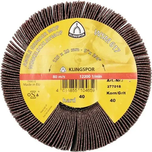 Echt KLINGSPOR Winkelfächerschleifer WSM 617 120 braun - 277021