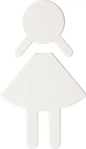 HEWI Symbol Frau 801.91.020 PA Farb-Nr.99 B.87mm H.150mm S.3mm - 801.91.020 99 Neuheit