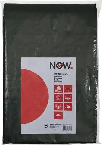 NOW Gewebeplane Multi Tarp Standard Breite 3000 x Länge 5000 mm - 100G3X5 Ausverkauf