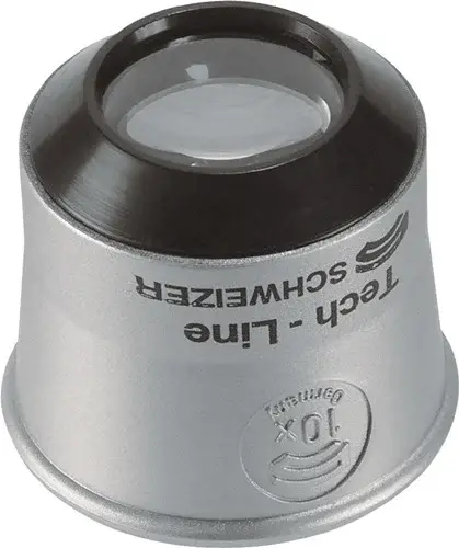 Markenprodukt SCHWEIZER Uhrmacherlupe Tech-Line Vergr. 15x Linsen-D.16,3mm - 9715