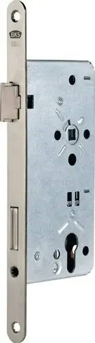 BKS Haustür-Einsteckschloss 0024 PZW 20/65/92/10mm DIN L silber rd - B-00240-05-L-1 Markenware