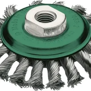 Lessmann Zopfkegelbürste Ø100 mm VA 12 mm 15.000 min-¹ - 471857 Markenprodukt