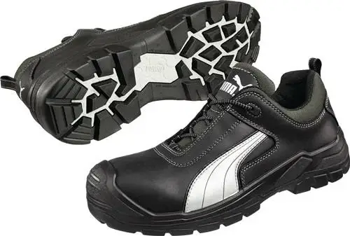 PUMA Sicherheitsschuh Cascades Low Größe 42 schwarz / weiß - 64.072.0-42 Knallerangebot