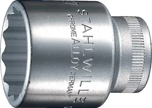 Stahlwille Steckschlüsseleinsatz 50 1/2″ 12-kant Schlüsselweite 19 mm - 3010019 Nur Heute