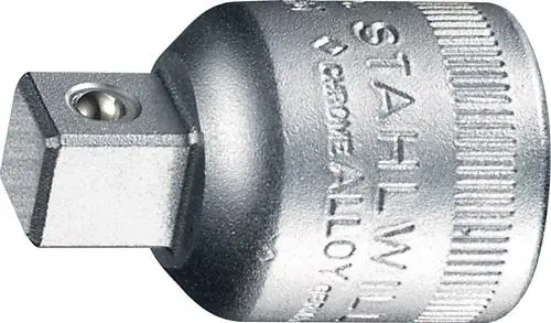 Stahlwille Reduzierstück 513 Antriebsvierkant 1/2″ Abtriebsvierkant 3/8″ Länge 38,5 mm - 13030002 Begrenztes Angebot