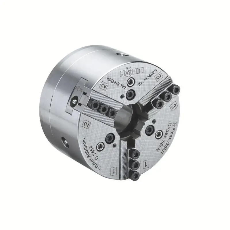 Röhm Kraftspannfutter KFD-HS 250, 3-Backen, Spitzverzahnung 90°, ISO 702-I - KK6 - 143726 Jetzt Bestellen