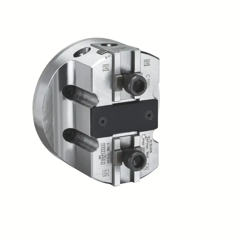 Röhm Kraftspannfutter KFD-G 200, 2-Backen, großer Backenhub, Zylindrische Zentrieraufnahme - 154027 Meistverkauft