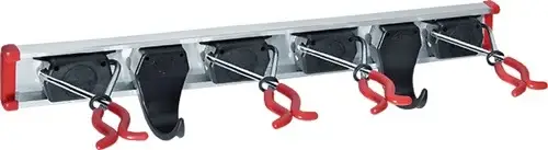 Saisonangebot Gerätehalter Länge Führungssch.300 mm Haken 1 Halter 2 Aluminium - SB 2.1.030