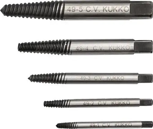 Beliebt Kukko Schraubenausdrehersatz 8tlg. für Schrauben M3-M45 - 49-C