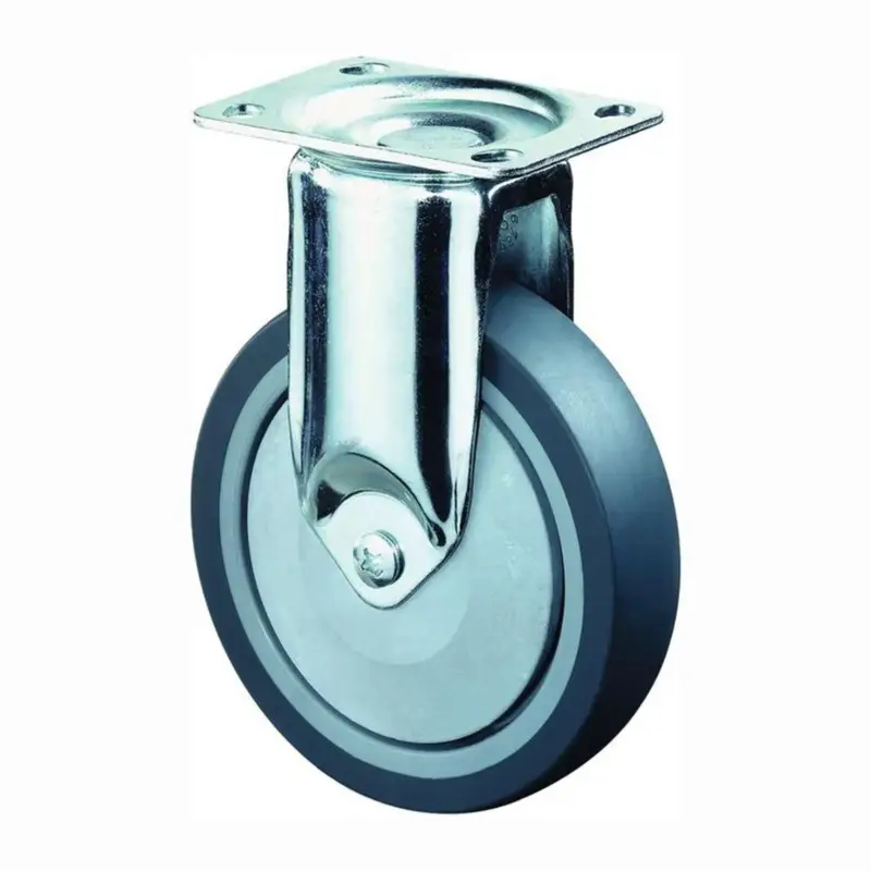 Neu BS Rollen Bockrolle Vollgummi Kugellager schwer 125 mm 100 kg - C110.A85.125