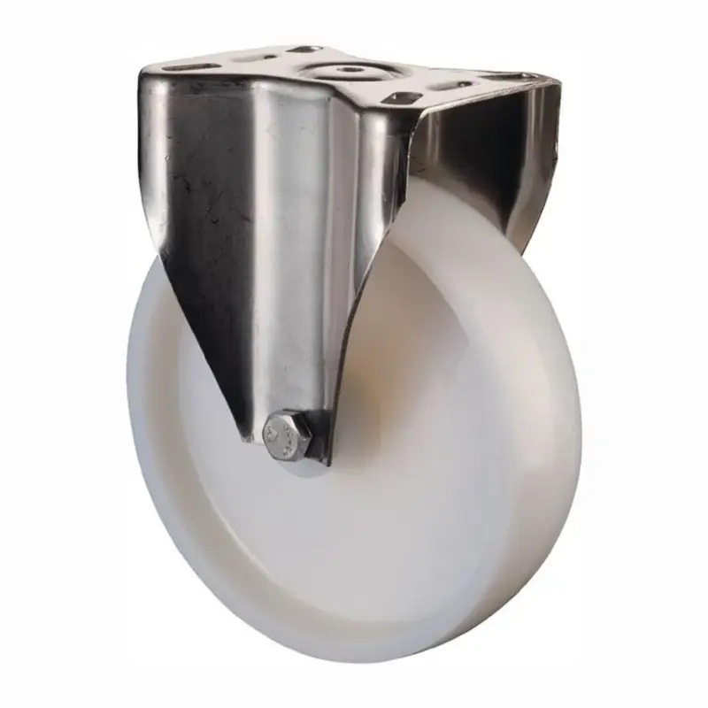 BS Rollen Bockrolle Kunststoff weiß Gleitlager Rad-Ø 80 mm 100 kg - H110.A90.080 Nur Für Kurze Zeit