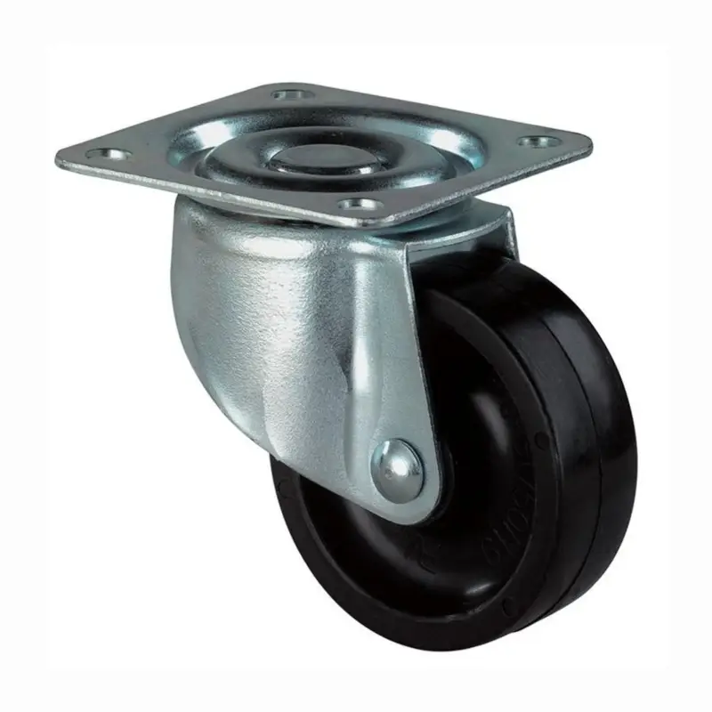 BS Rollen Lenkrolle mit Anschraubplatte Kunststoff schwarz Gleitlager 50 mm 40 kg - F25.051 Knallerangebot