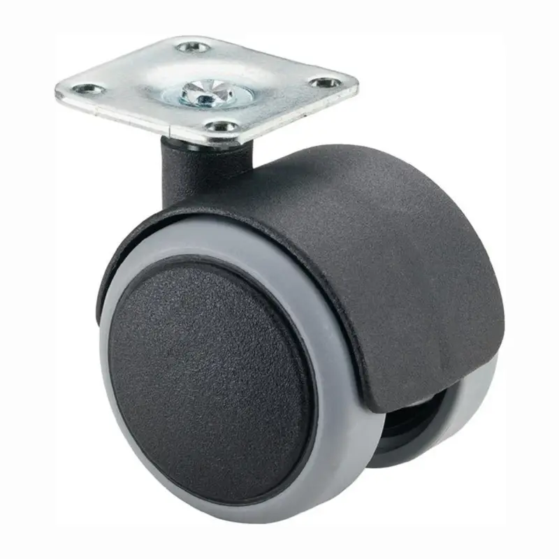 BS Rollen Kunststoffdoppelrolle polyamid weich mit Anschraubplatte Rad-Ø 40 mm 30 kg - F76.040.PL Rabatt