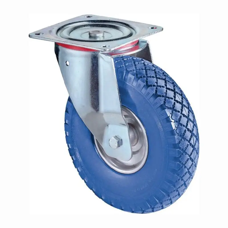 Echt BS Rollen Lenkrolle mit Anschraubplatte Radkörper Stahl 200 mm 75 kg - L400.C91.200