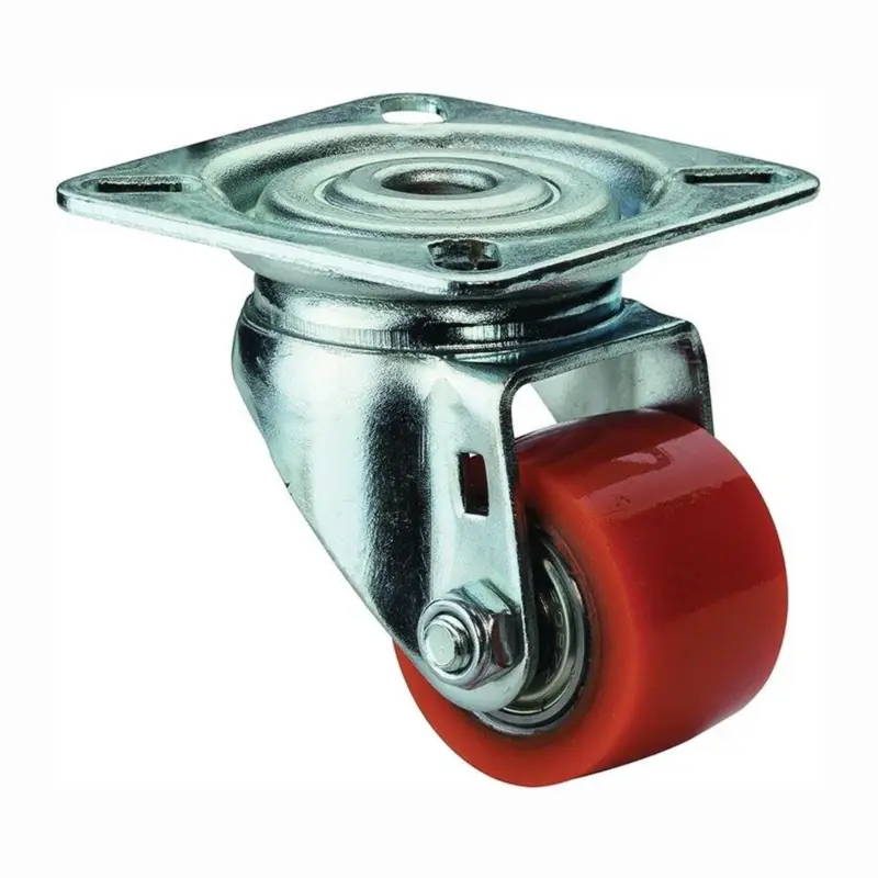 BS Rollen Lenkrolle mit Anschraubplatte Polyurethan Kugellager 35 mm 100 kg - A600.C10.035 Begrenztes Angebot